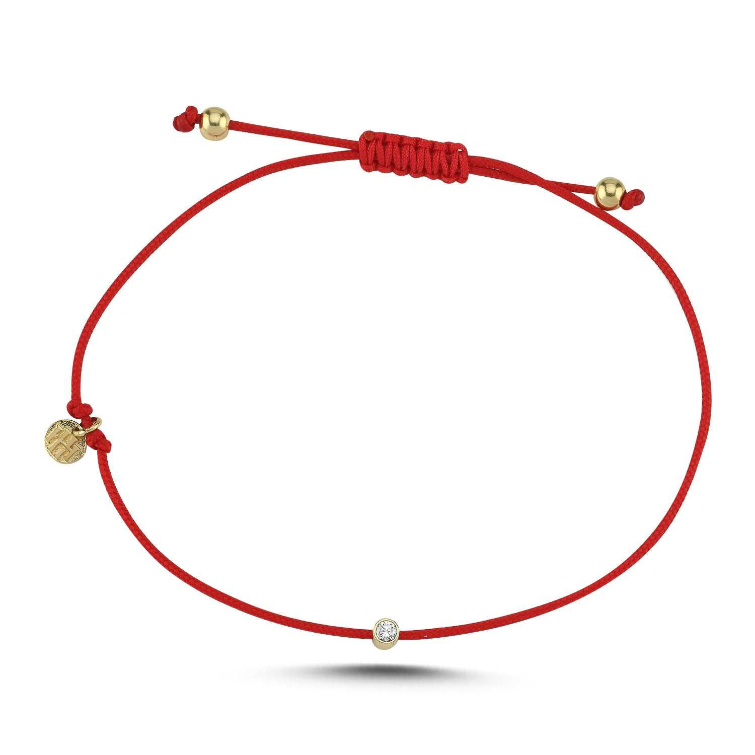 Diamond Red Rope Bracelet - Hems Jewellery 