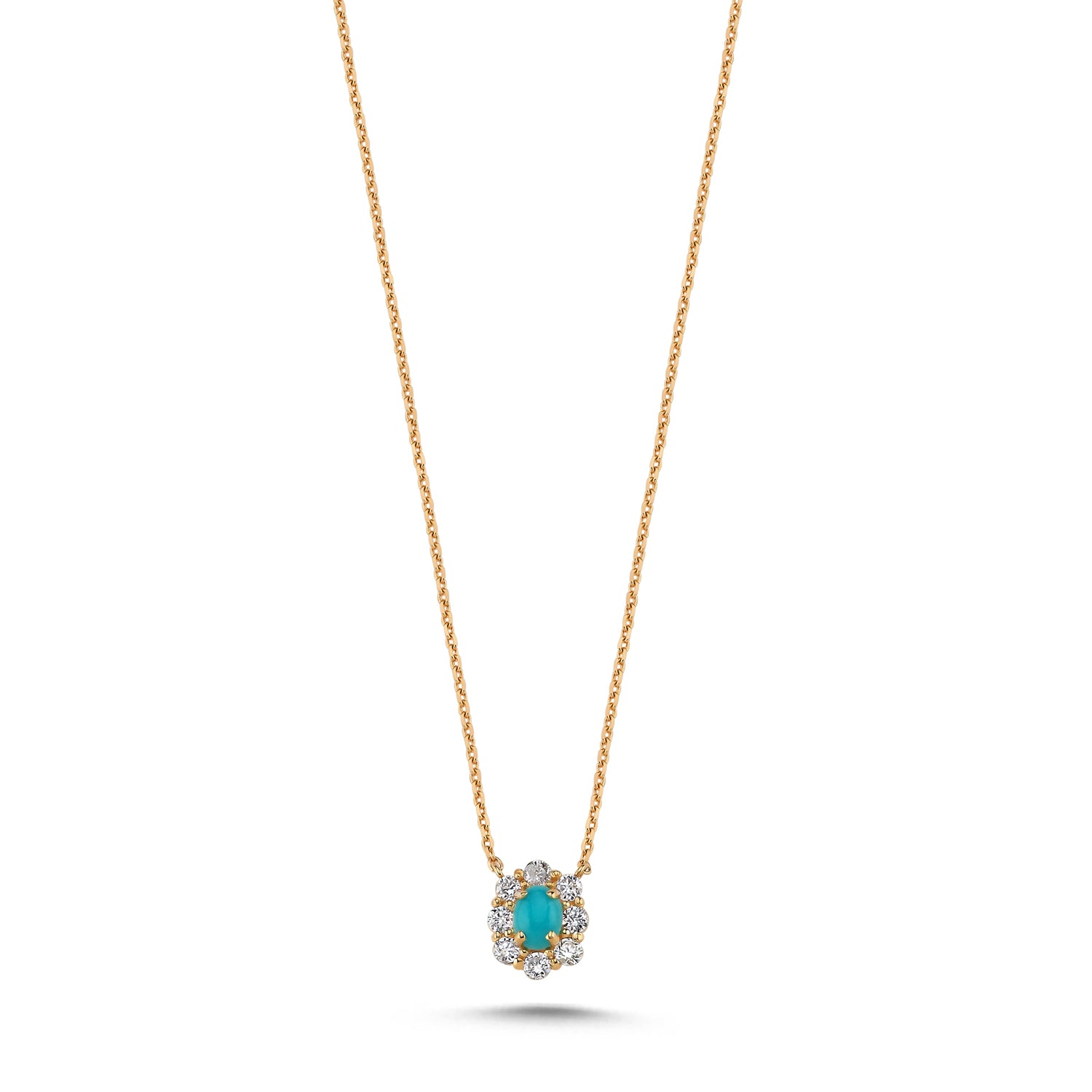 18K Gold Floral Diamond Necklace