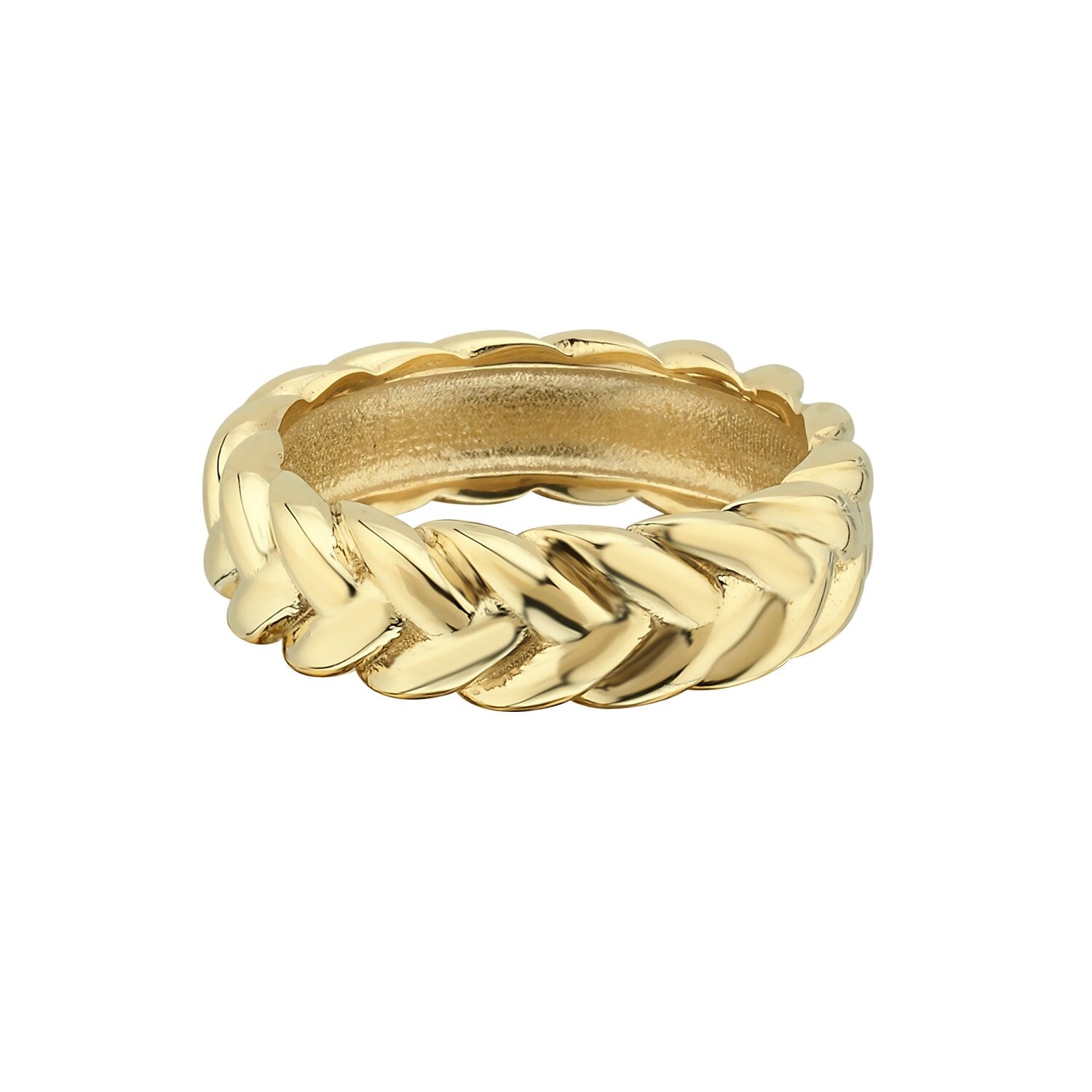 14K Gold Braided Ring Hems Jewellery 
