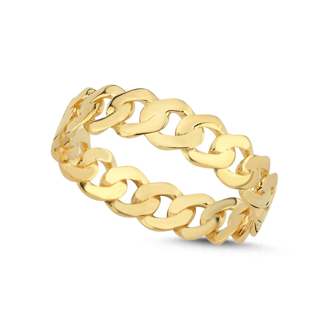14K Gold Crushed Gourmet Ring Hems Jewellery 