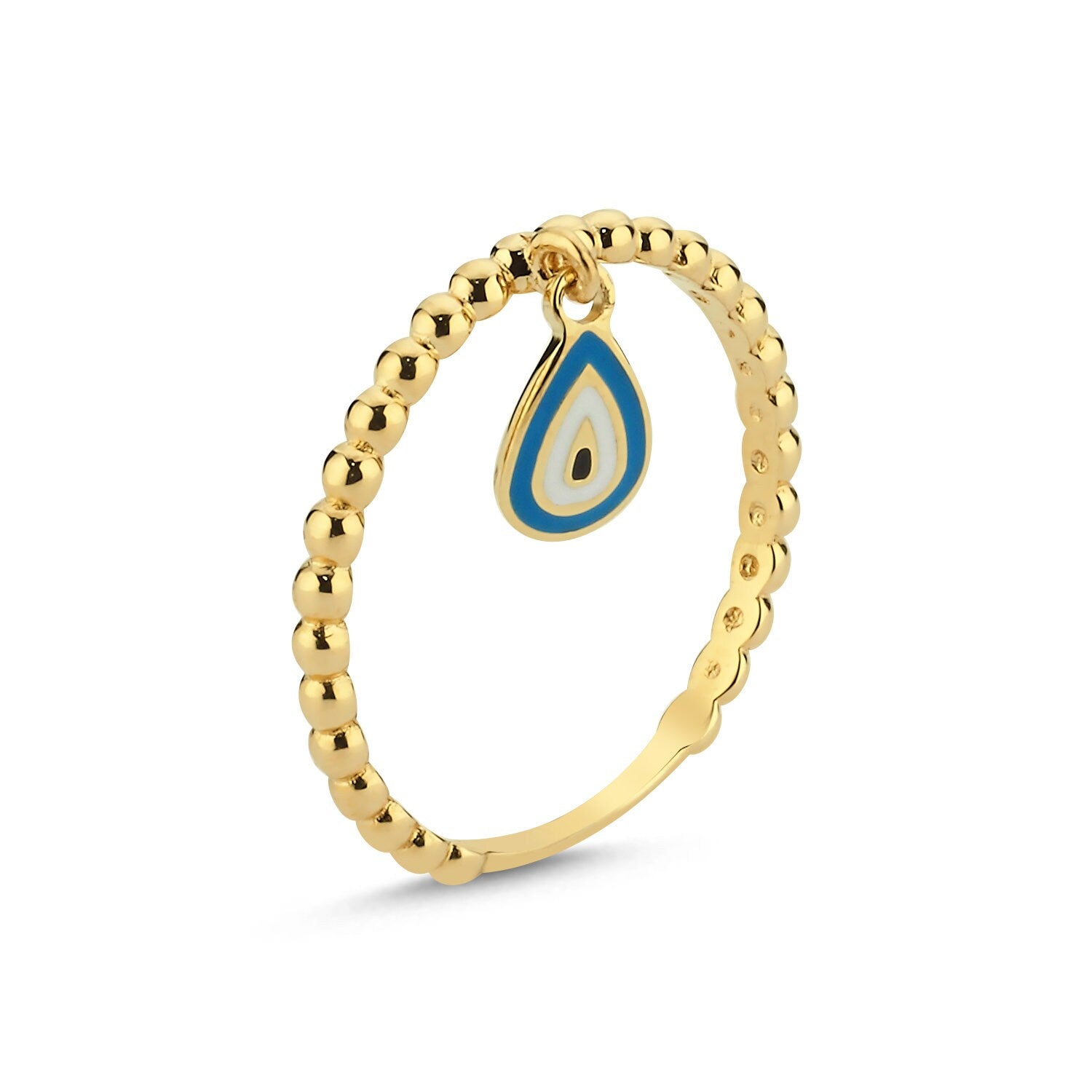 14K Gold Drop Stone Ring Hems Jewellery 