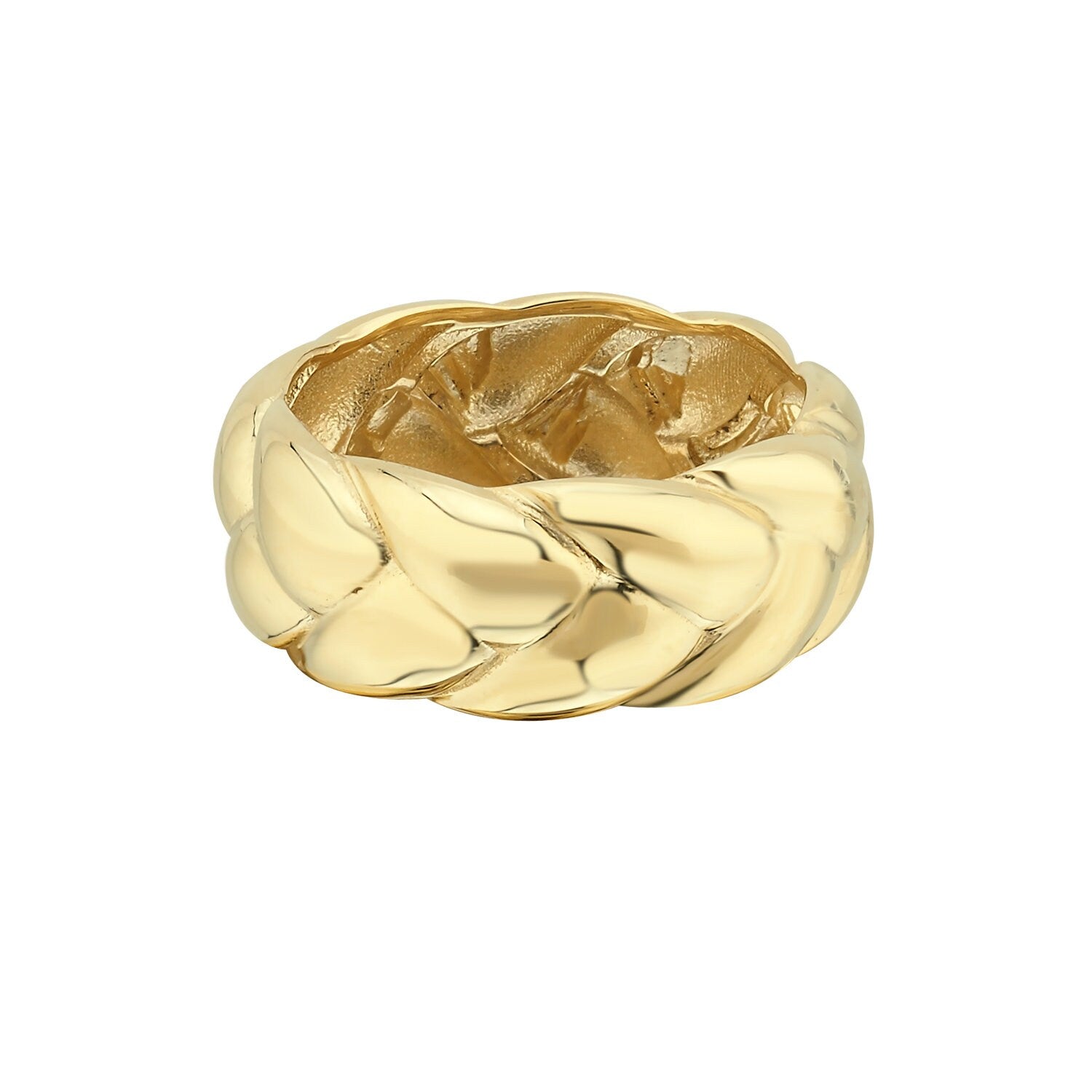 14K Gold Vintage Mesh Ring Hems Jewellery 
