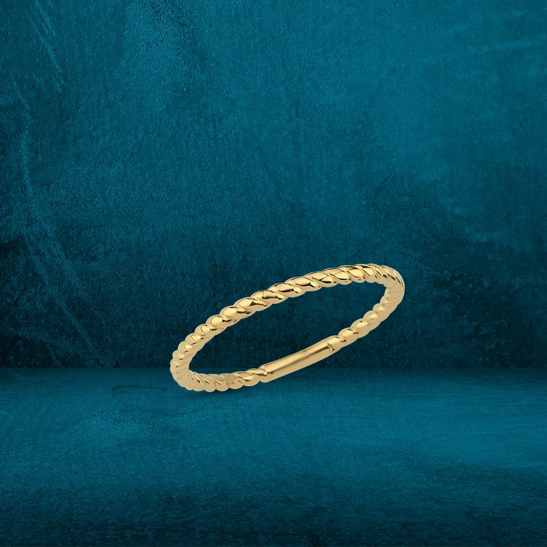 14K Twisted Ring