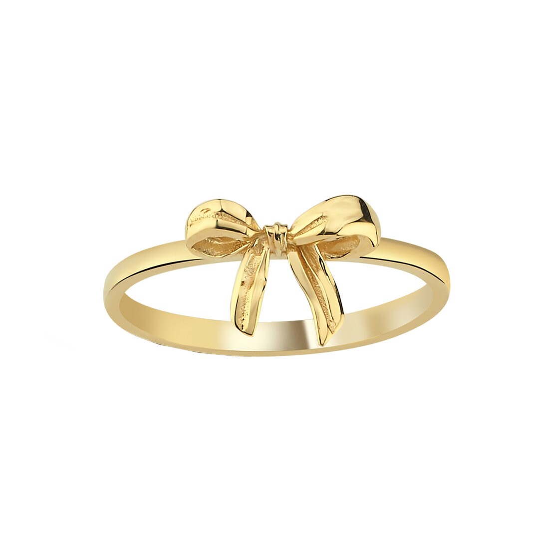 14k Gold Bow Ring Hems Jewellery 