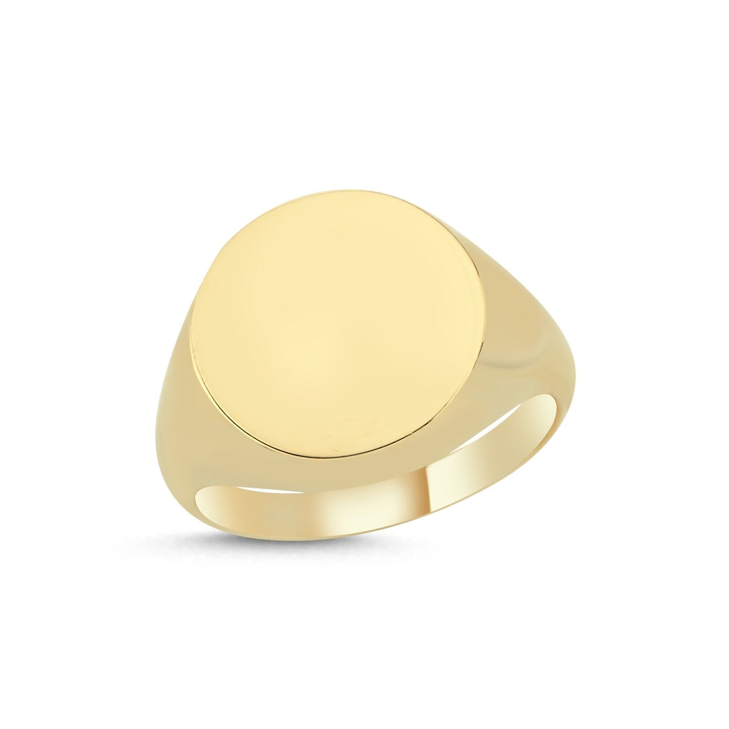 14k Gold Circle Seal Ring Hems Jewellery 