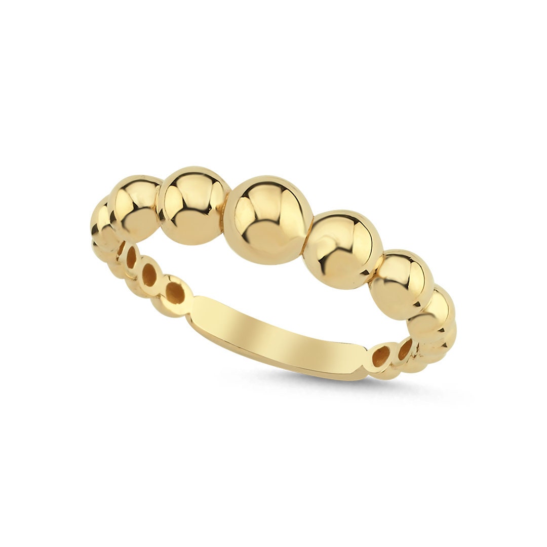 14k Gold Strained Ring Hems Jewellery 